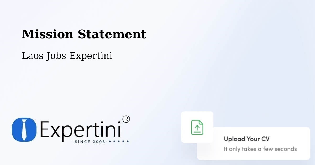 Corporate Mission – Vientiane - Laos Jobs Expertini